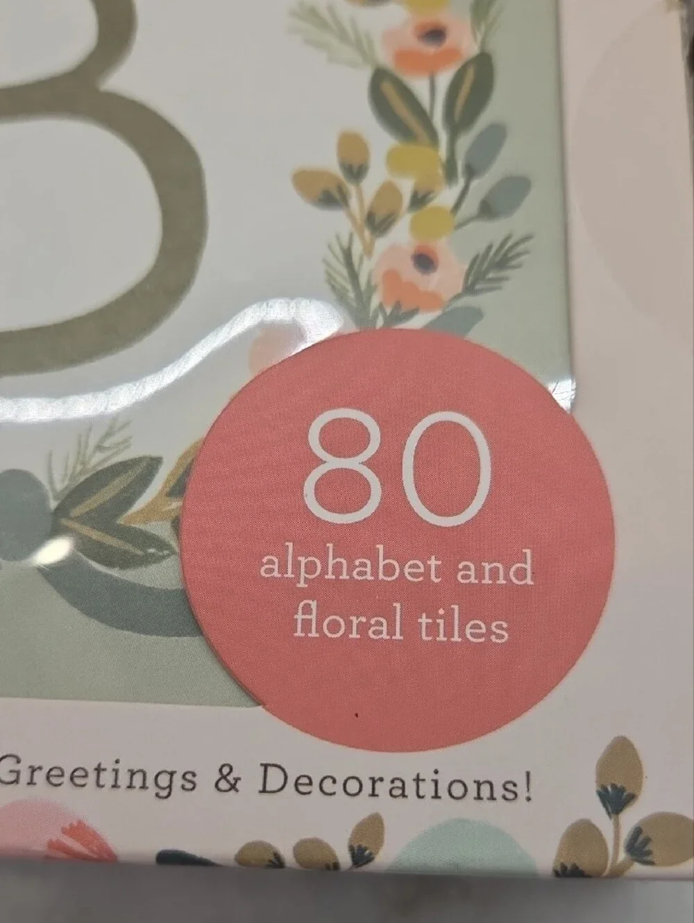 Rifle Paper Co. floral alphabet